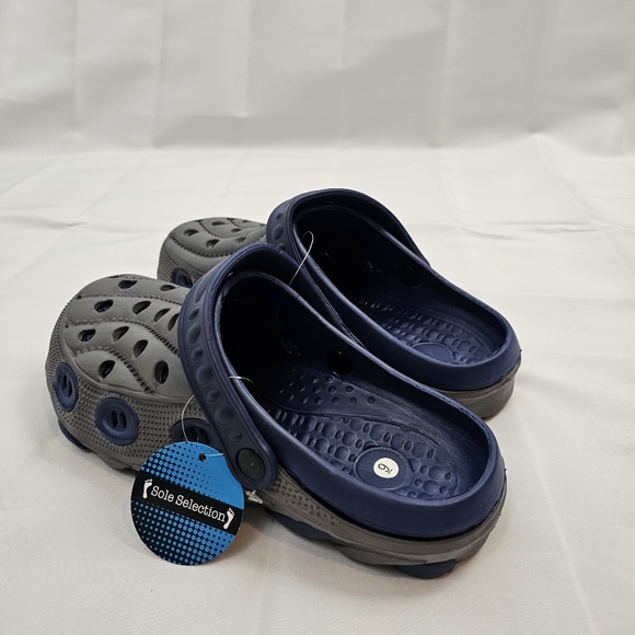 NWT, Men's Clogs 2 Tone Gray Blue Size 7-12 - Picture 11 of 13